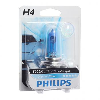 1 449 р. Лампа 12V H4 6055W P43t-38 5000K блистер (1шт.) Diamond Vision PHILIPS PHILIPS 12342dvb1  с доставкой в г. Керчь. Увеличить фотографию 1