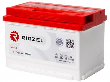 9 299 р. Аккумулятор RIDZEL 75Ач обратная полярность RIDZEL 6ст75(0) ab075.0  с доставкой в г. Керчь. Увеличить фотографию 1