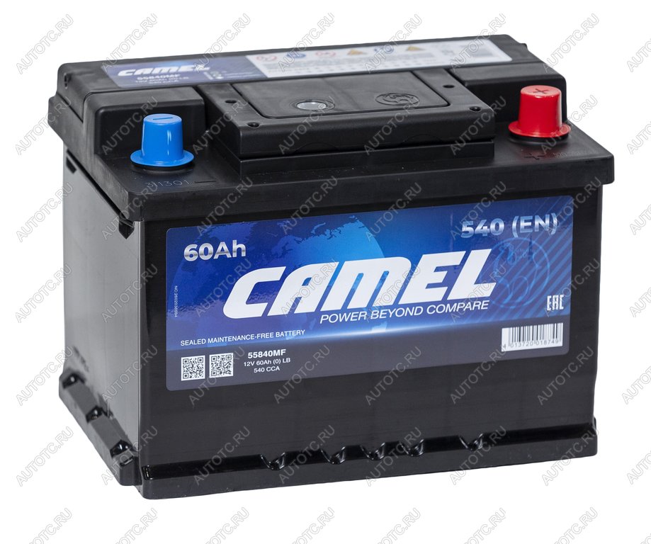 7 849 р. Аккумулятор CAMEL 60Ач обратная полярность, низкий CAMEL 6ст60(0) lb2  с доставкой в г. Керчь