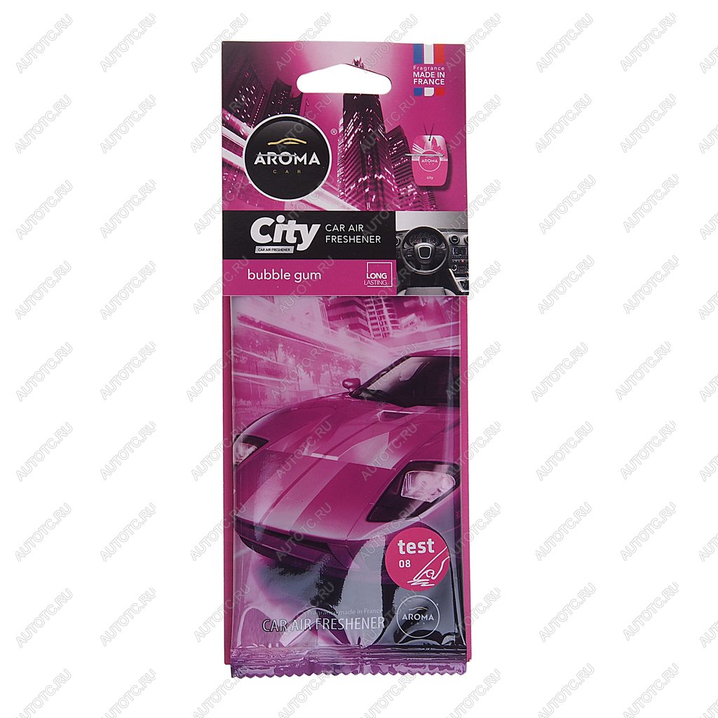 125 р. Ароматизатор подвесной пластина (bubble gum) City AROMA CAR AROMA CAR 92670  с доставкой в г. Керчь