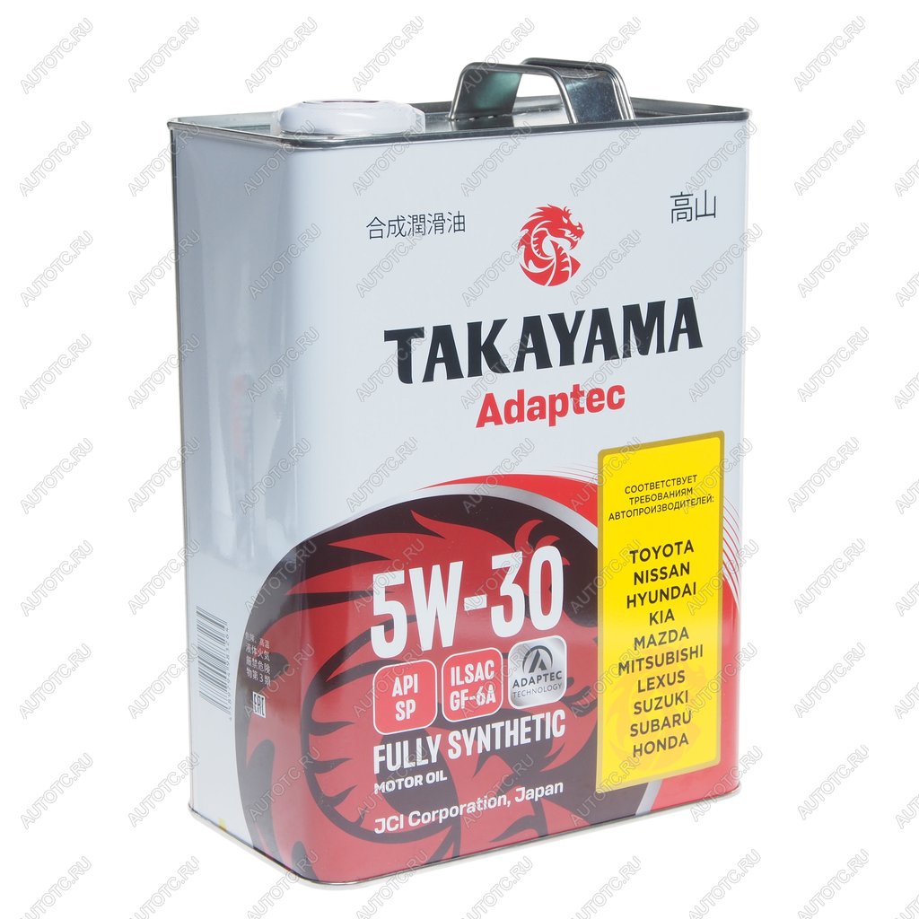 2 689 р. Масло моторное Adaptec SPGF-6A 5W30 синт.4л TAKAYAMA TAKAYAMA 6056131  с доставкой в г. Керчь