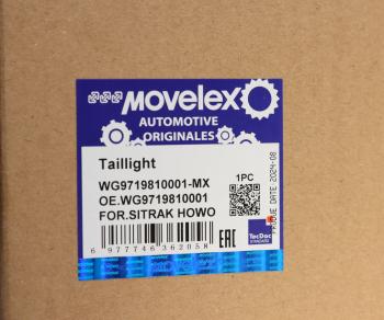 1 399 р. Фонарь задний SITRAK HOWO левый MOVELEX MOVELEX wg9719810001-mx  с доставкой в г. Керчь. Увеличить фотографию 7