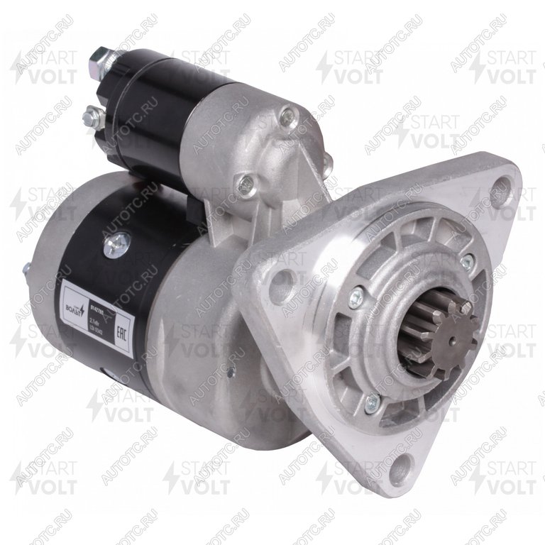 11 499 р. Стартер МТЗ-80,82,ГАЗ,ПАЗ дв.ММЗ-Д240,245,260 12В 2.7кВт STARTVOLT STARTVOLT lst0342  с доставкой в г. Керчь
