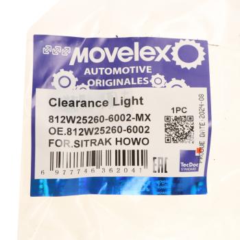 1 499 р. Фонарь габаритный SITRAK HOWO правый передний MOVELEX MOVELEX 812w252606002-mx  с доставкой в г. Керчь. Увеличить фотографию 5
