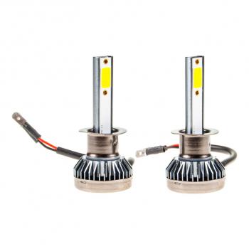 619 р. Лампа светодиодная 1224V H1 18W с радиатором (2шт.) LED 2 COB MisMINI MISTAR mis-mini-h1  с доставкой в г. Керчь. Увеличить фотографию 2
