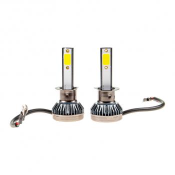 619 р. Лампа светодиодная 1224V H1 18W с радиатором (2шт.) LED 2 COB MisMINI MISTAR mis-mini-h1  с доставкой в г. Керчь. Увеличить фотографию 1