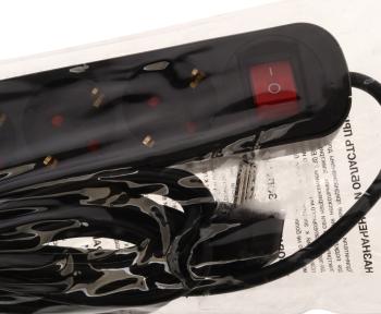 999 р. Удлинитель сетевой 5м 6А 3500Вт 5 гнезд + 2 USB с заземлением черный REXANT REXANT 13-4042  с доставкой в г. Керчь. Увеличить фотографию 3