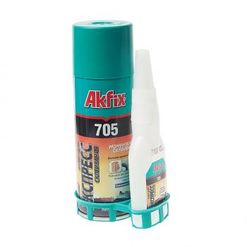 499 р. Клей моментальный 2-х компонентный 65г+200мл Akfix 705 AKFIX AKFIX an705_65  с доставкой в г. Керчь. Увеличить фотографию 1