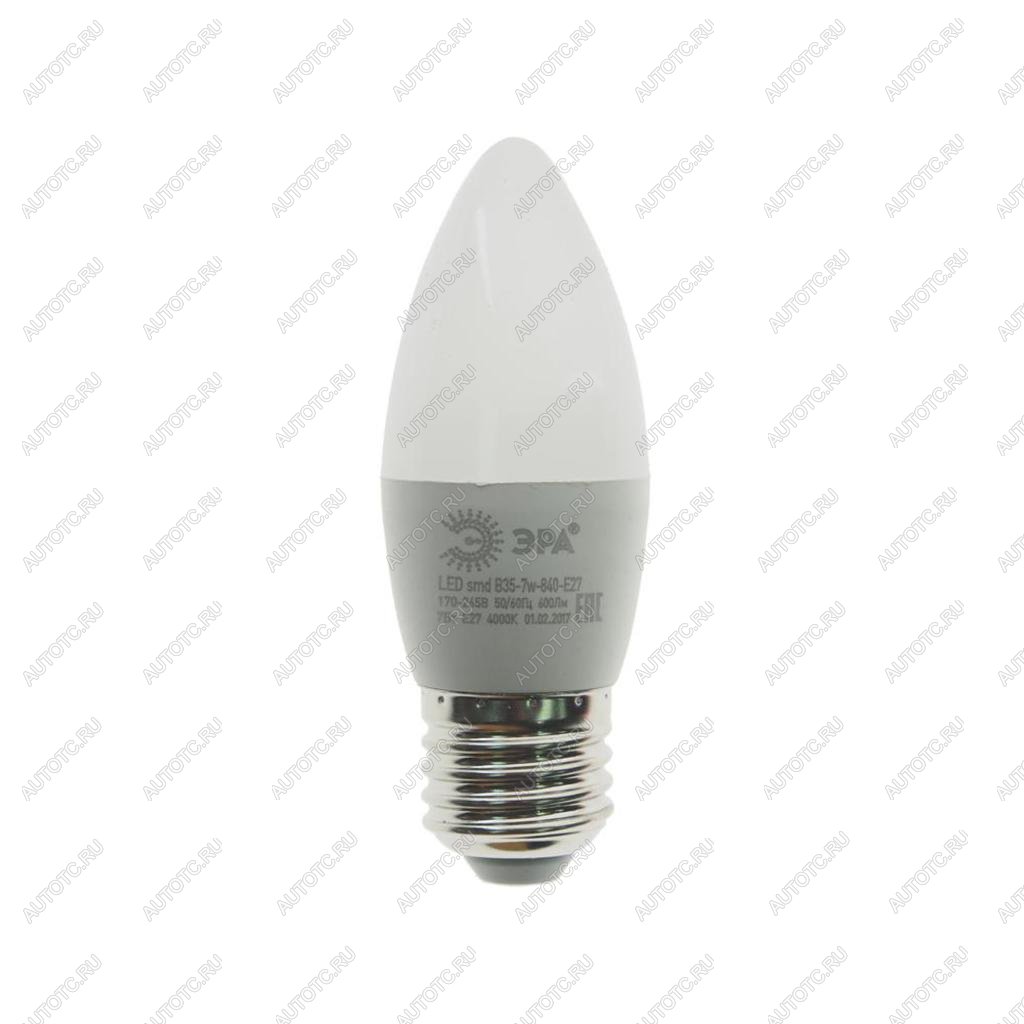71 р. Лампа светодиодная E27 B35 7W (70W) 220V холодный ЭРА ЭРА led-smd-b35-7w-840-e27  с доставкой в г. Керчь