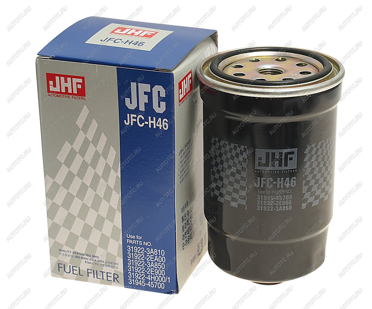 1 339 р. Фильтр топливный HYUNDAI HD65,78,County дв.D4DD ЕВРО-3 (под датчик) (JFC-H46) JHF JHF 31945-45700  с доставкой в г. Керчь