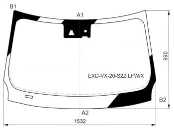 14 999 р. Стекло лобовое (Камера Датчик дождя) Exeed VX 20-24 XYG EXD-VX-20-S2Z LFW/X  с доставкой в г. Керчь. Увеличить фотографию 1