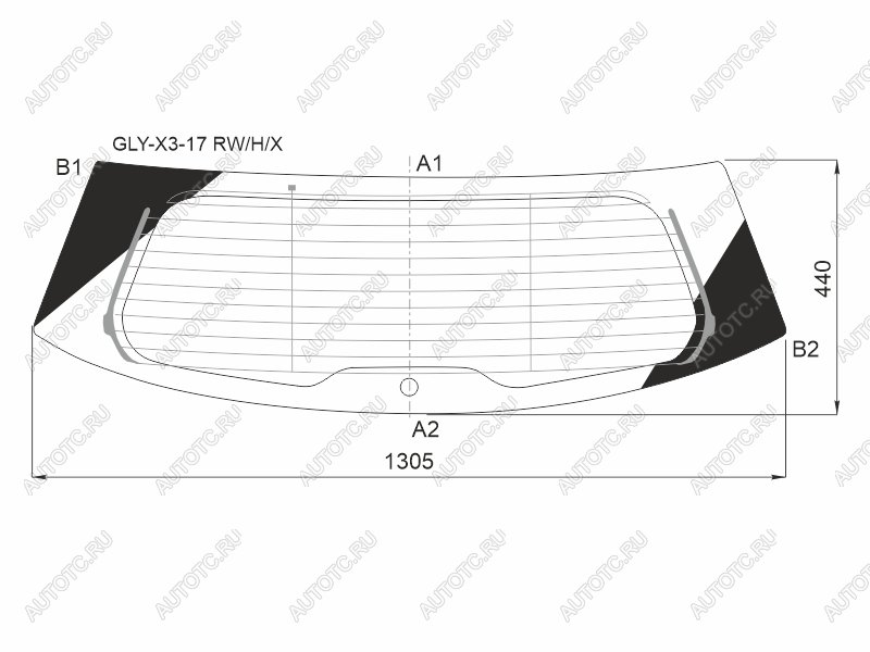 11 999 р. Стекло заднее (Цвет зеленый Обогрев) Livan X3 Pro 22- XYG GLY-X3-17 RW/H/X  с доставкой в г. Керчь