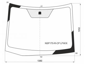 10 649 р. Стекло лобовое Toyota Sienta 15-22 XYG NSP170-R-CP LFW/X  с доставкой в г. Керчь. Увеличить фотографию 1