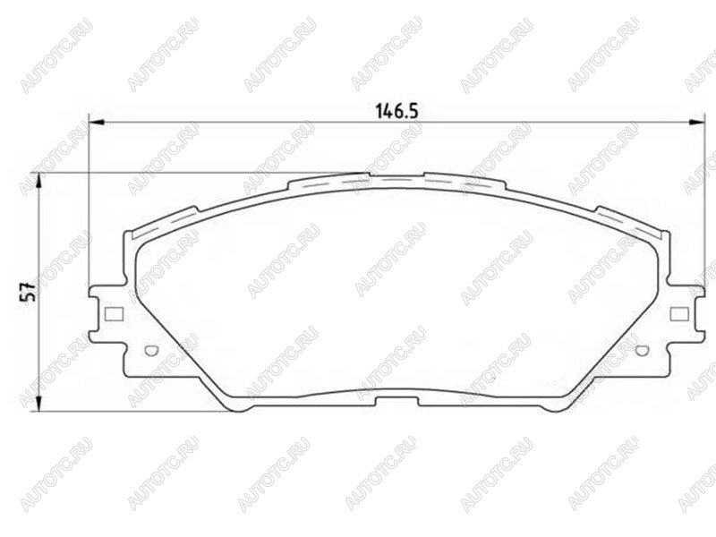 2 799 р. Колодки тормозные перед TOYOTA RAV4 05- BREMBO P 83 071  с доставкой в г. Керчь
