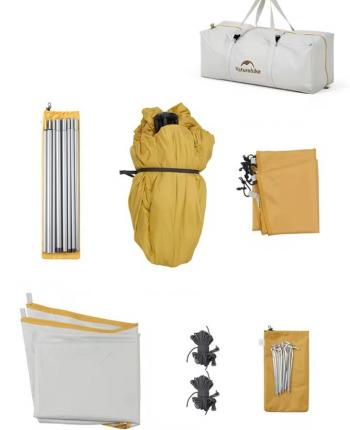 12 139 р. Палатка Naturehike Ango ES60 3-местная, быстросборная, желтая  cnk230ws018-tye  с доставкой в г. Керчь. Увеличить фотографию 7
