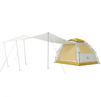 Палатка Naturehike Ango ES60 с тентом 3-местная, быстросборная, желтая  cnk230ws018-tyec