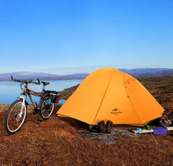 13 879 р. Палатка Naturehike Cycling Si 1-местная, алюминиевый каркас, сверхлегкая, янтарная  nh18a095-d-aye  с доставкой в г. Керчь. Увеличить фотографию 6