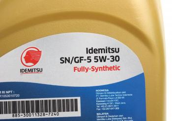 1 299 р. Масло моторное FULLY-SYNTHETIC 5W30 синт.1л IDEMITSU IDEMITSU 30011332-724  с доставкой в г. Керчь. Увеличить фотографию 2
