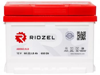 7 499 р. Аккумулятор RIDZEL 60Ач обратная полярность, низкий RIDZEL 6ст60(0) ab060.0lb  с доставкой в г. Керчь. Увеличить фотографию 1