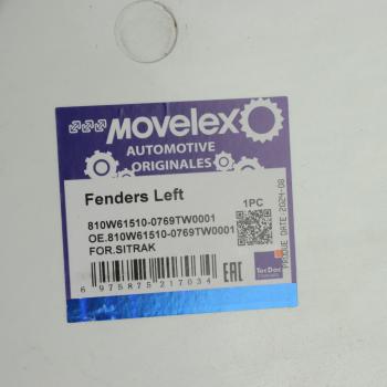 7 749 р. Крыло SITRAK левое передняя часть (под покраску) MOVELEX MOVELEX 810w615100769tw0001-mx  с доставкой в г. Керчь. Увеличить фотографию 5