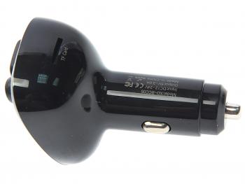 1 169 р. Устройство зарядное в прикуриватель с трансмиттером (bluetooth,hands free) черное XO XO bcc05 black  с доставкой в г. Керчь. Увеличить фотографию 2