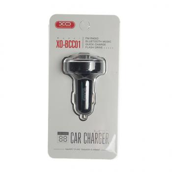 1 379 р. Устройство зарядное в прикуриватель с трансмиттером (bluetooth,hands free) черное XO XO bcc01 black  с доставкой в г. Керчь. Увеличить фотографию 3