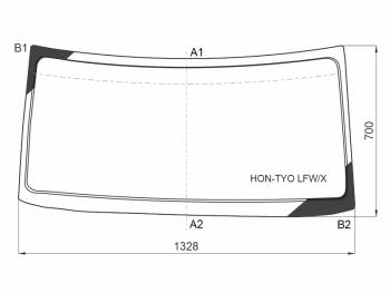 10 649 р. Стекло лобовое Honda N-BOX 11-15 XYG HON-TYO LFW/X  с доставкой в г. Керчь. Увеличить фотографию 1
