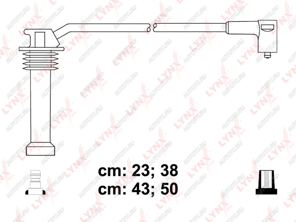 1 649 р. Провод высоковольтный FORD Focus 2 комплект LYNX LYNX spe3011  с доставкой в г. Керчь