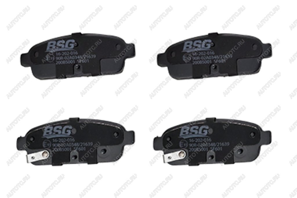 1 349 р. Колодки тормозные CHEVROLET Cruze (09-),Orlando (10-) задние (4шт.) BSG BSG bsg65200019  с доставкой в г. Керчь