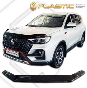 1 999 р. Дефлектор капота CA-Plastiс VGV U75 Plus 2021 (2021-2025) (серия Classic черный)  с доставкой в г. Керчь. Увеличить фотографию 2