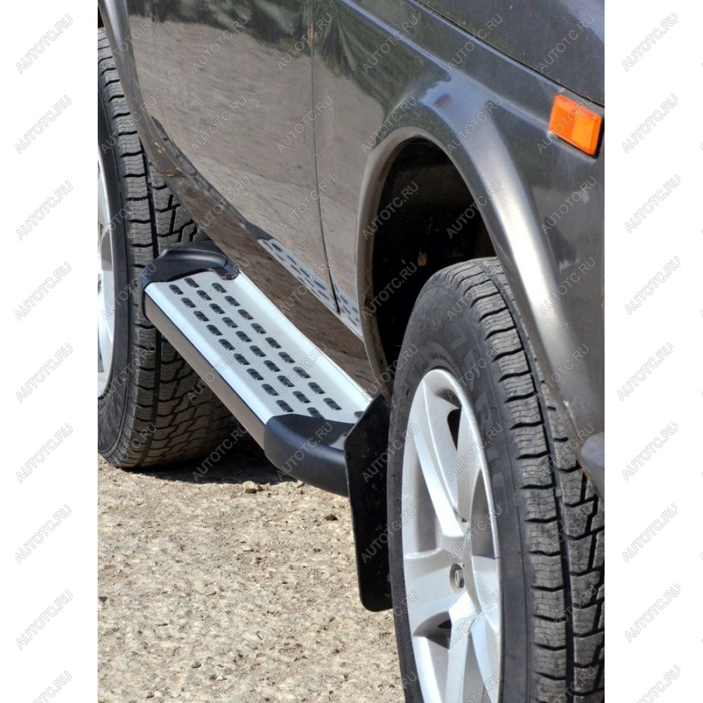 13 799 р. ПОРОГИ «БУМЕР II»  АЛЮМИН. С РЕЗИНКОЙ  21214 «нива»,  urban 4x4  3375  с доставкой в г. Керчь