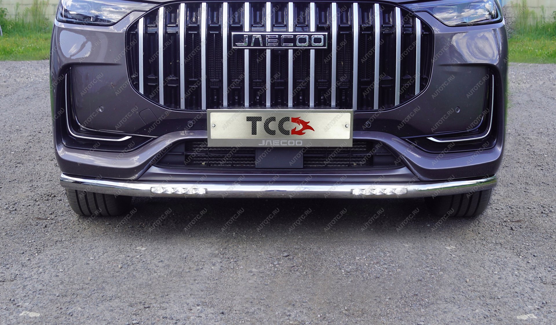 33 399 р. Защита передняя нижняя d60,3 мм (с ДХО) ТСС Тюнинг  JAECOO J8 (2024-2025) (нержавейка)  с доставкой в г. Керчь