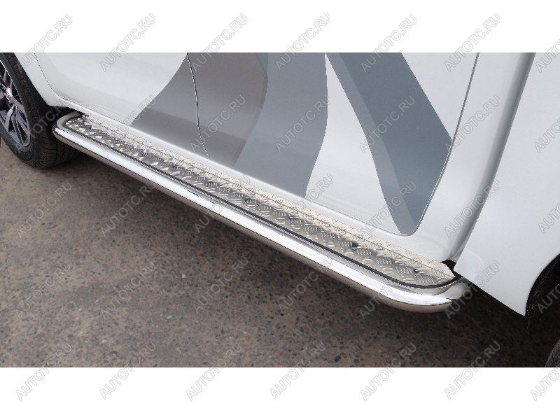 36 999 р. Пороги с площадкой ТСС Тюнинг JAC T9 Pickup Double Cab (2021-2025) (d60.3 мм)  с доставкой в г. Керчь