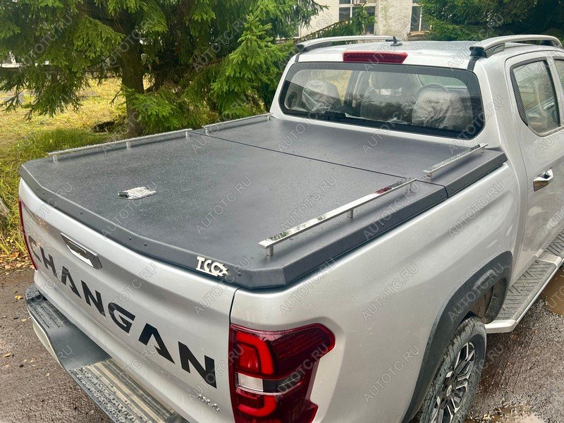 19 999 р. Рейлинги на крышку кузова (комплект Premium) ТСС Тюнинг  Mitsubishi L200  5 KK,KL (2018-2022) рестайлинг (нержавеющая сталь)  с доставкой в г. Керчь