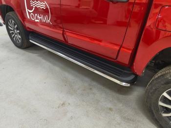 20 549 р.  ТСС Тюнинг FOTONTunland G7 2.0 Diesel АКПП 4WD 2024 - Защита порогов 42,4 мм  fottung72420  с доставкой в г. Керчь. Увеличить фотографию 1
