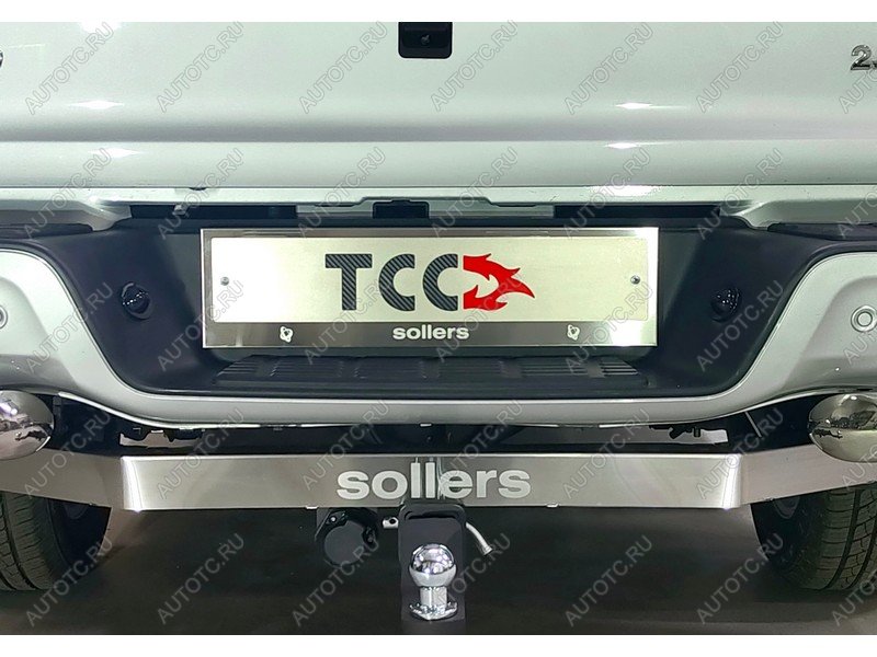 4 999 р. Рамка гос. номера (комплект) ТСС Тюнинг Sollers ST6 пикап (2023-2025) (нанесенная надпись Sollers)  с доставкой в г. Керчь