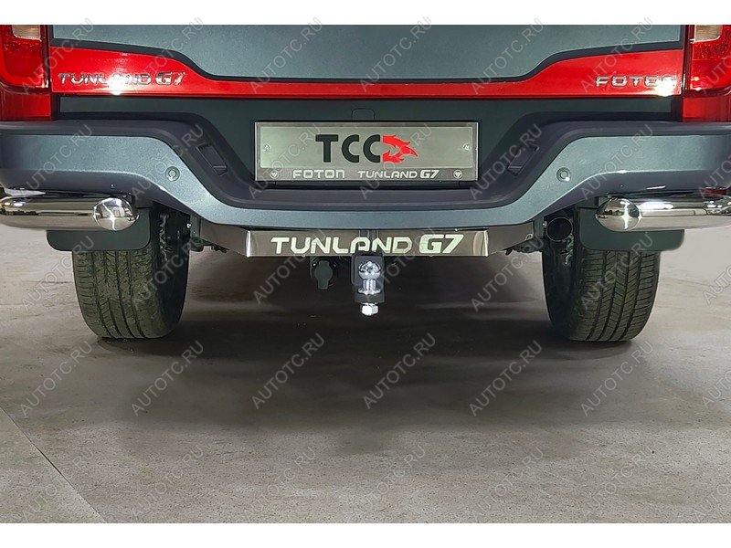 21 949 р. Фаркоп (тягово-сцепное устройство)(2.0 Diesel АКПП 4WD) ТСС Тюнинг Foton Tunland G7 Double Cab (2022-2025) (шар E, надпись Tunland G7)  с доставкой в г. Керчь