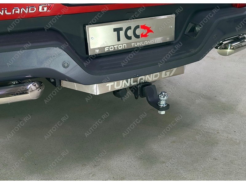 24 999 р. Фаркоп (тягово-сцепное устройство)(2.0 Diesel АКПП 4WD) ТСС Тюнинг Foton Tunland G7 Double Cab (2022-2025) (шар Е, нержавейка)  с доставкой в г. Керчь