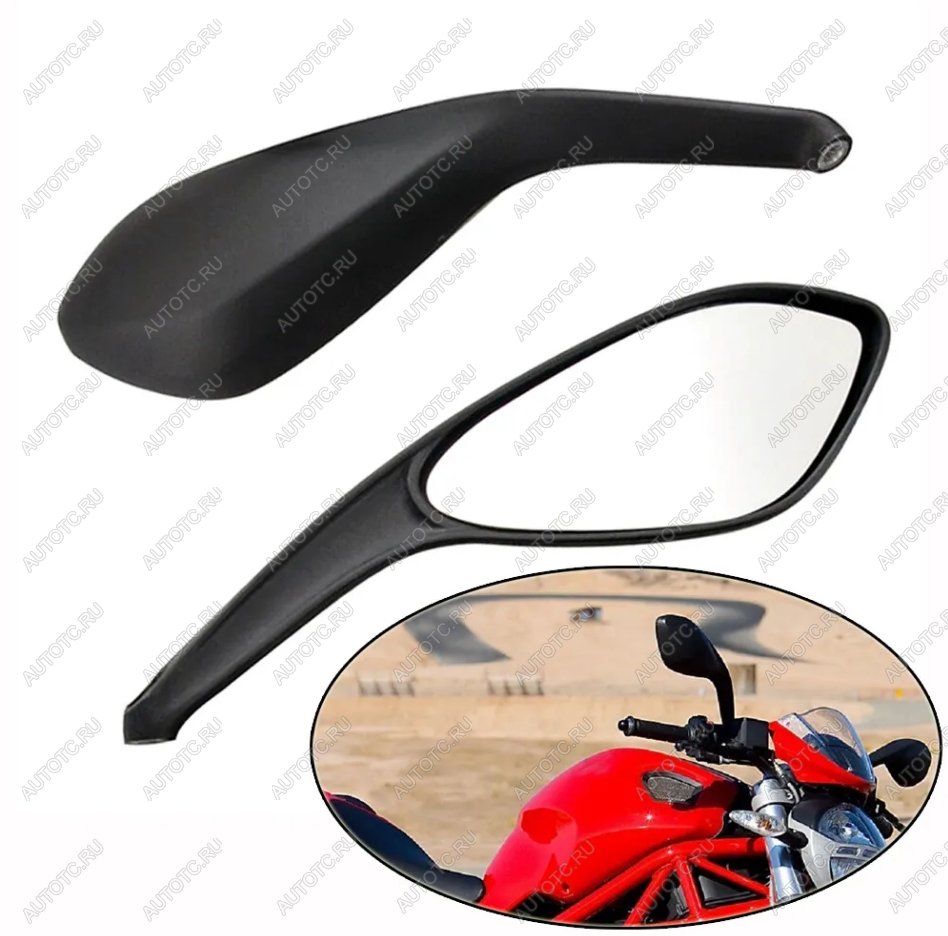 5 349 р. Зеркала для мотоцикла Ducati Monster 6596956967961100 06-16, Streetfighter 848 09-15  пм-00031110  с доставкой в г. Керчь