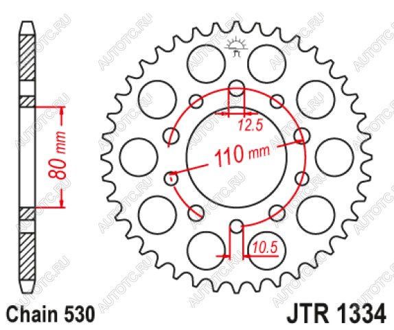 3 399 р. Звезда цепного привода JTR1334 42  jtr1334.42  с доставкой в г. Керчь