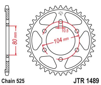 3 399 р. Звезда цепного привода JTR1489 41ZBK  jtr1489.41zbk  с доставкой в г. Керчь. Увеличить фотографию 1