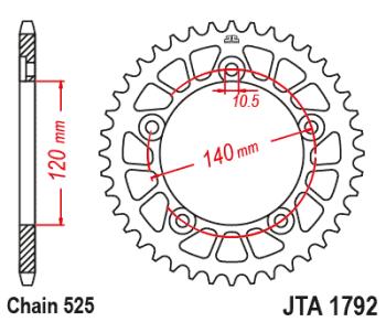 3 599 р. Звезда цепного привода JTR1792 48ZBK  jtr1792.48zbk  с доставкой в г. Керчь. Увеличить фотографию 1