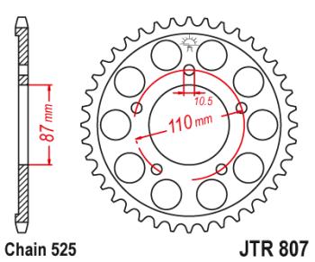 3 499 р. Звезда цепного привода JTR807 45  jtr807.45  с доставкой в г. Керчь. Увеличить фотографию 1
