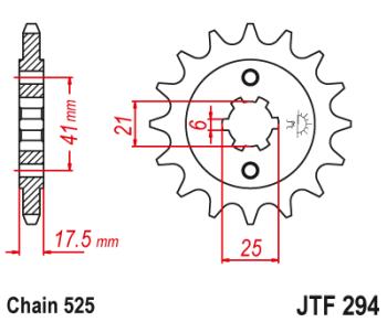 2 399 р. Звезда цепного привода JTF294 15  jtf294.15  с доставкой в г. Керчь. Увеличить фотографию 1