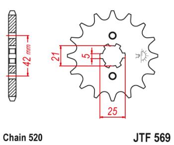 999 р. Звезда цепного привода JTF569 12  jtf569.12  с доставкой в г. Керчь. Увеличить фотографию 1