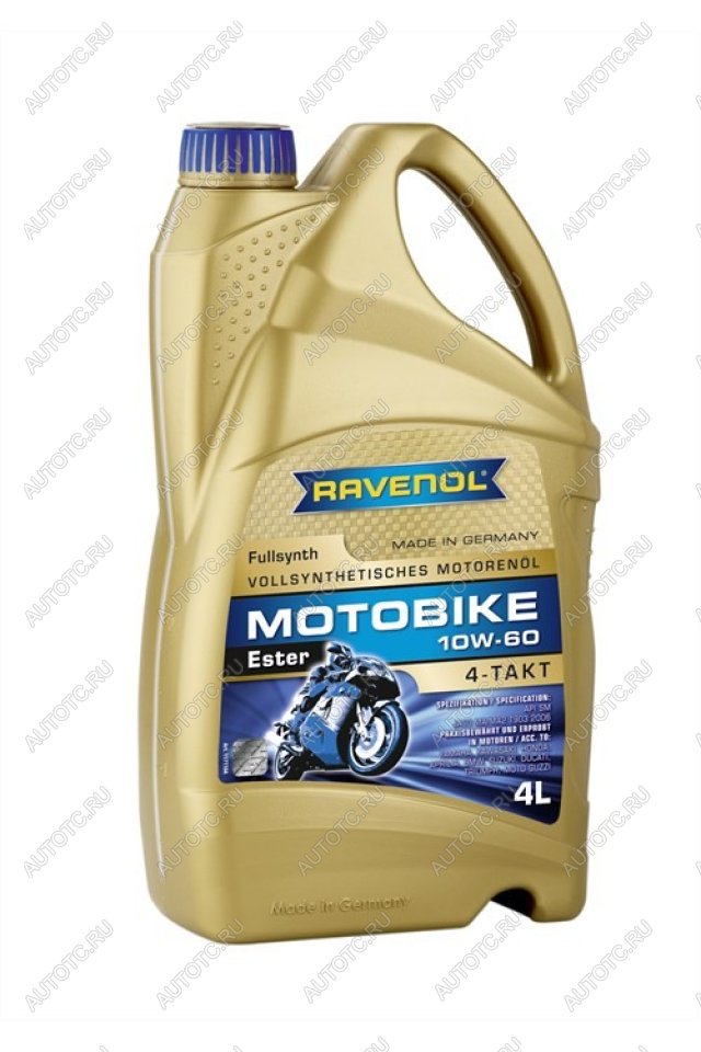 7 599 р. Моторное масло RAVENOL Motobike 4-T Ester 10W-60 (4л)  1171104-004-01-999  с доставкой в г. Керчь