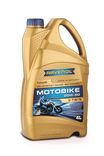 7 999 р. Моторное масло RAVENOL Motobike 4-T V-TWIN Fullsynth 20W-50 (4л)  1171105-004-01-999  с доставкой в г. Керчь. Увеличить фотографию 1