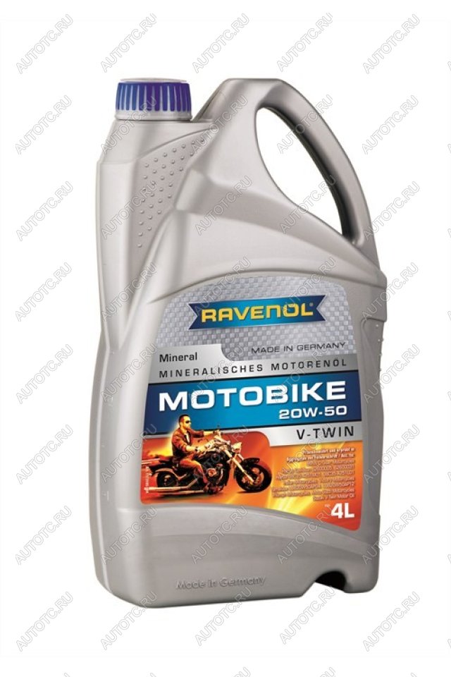 6 999 р. Моторное масло RAVENOL Motobike 4-T V-TWIN Mineral 20W-50 (4л)  1173105-004-01-999  с доставкой в г. Керчь