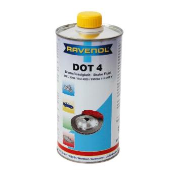 1 969 р. Тормозная жидкость RAVENOL DOT 4 (1л)  1350601-001-01-000  с доставкой в г. Керчь. Увеличить фотографию 1