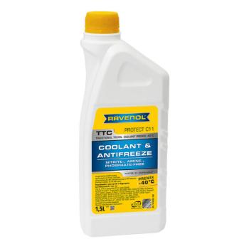 999 р. Антифриз RAVENOL TTC Protect C11 Premix (1,5л)  1410105-150-01-999  с доставкой в г. Керчь. Увеличить фотографию 1